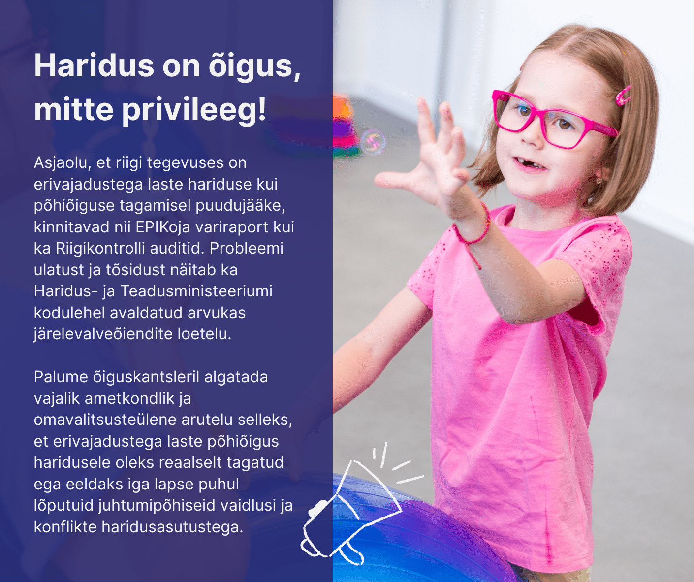 Pöördumine Õiguskantslerile: Hariduse kui põhiõiguse tagamine