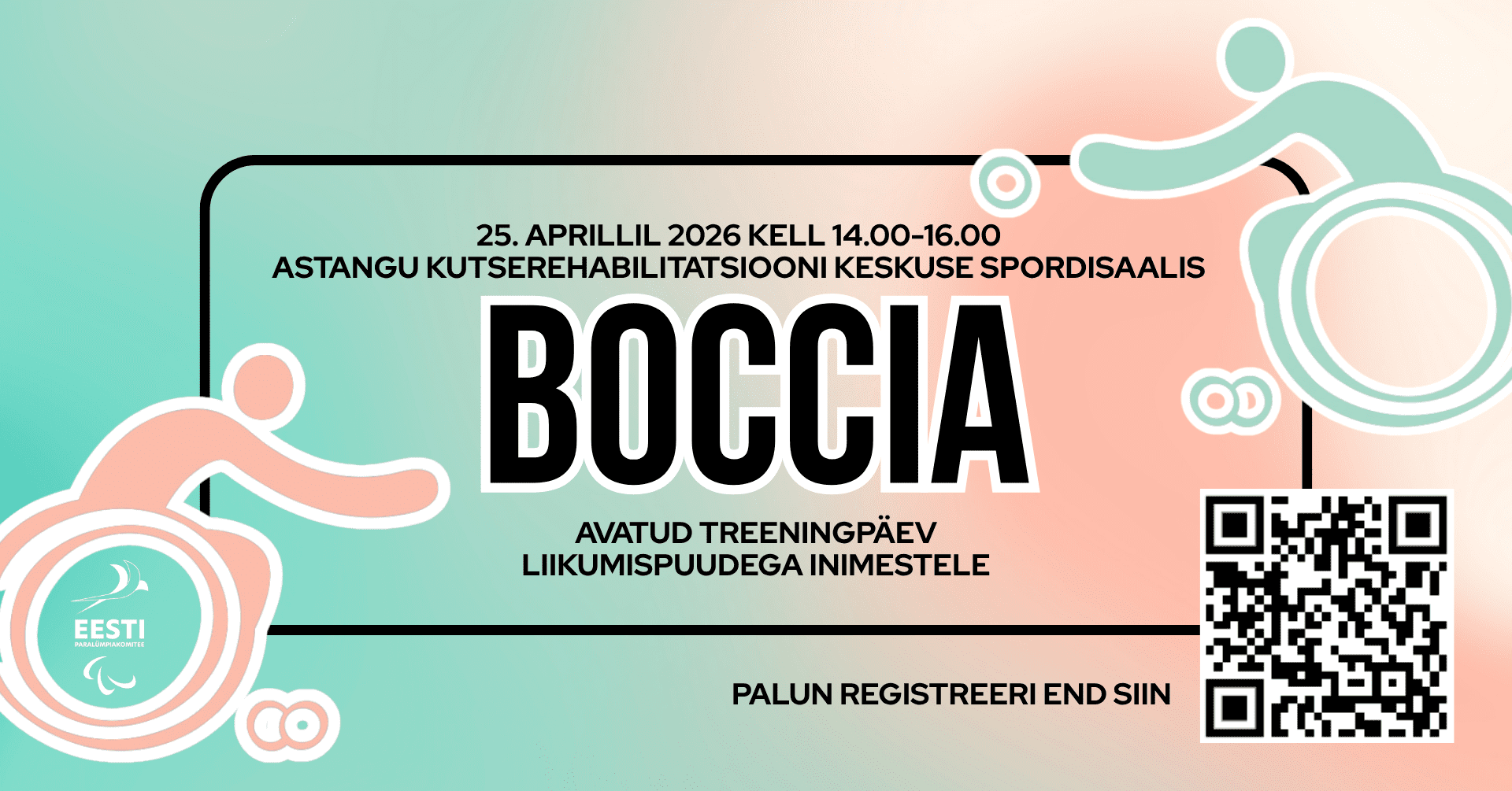 Avatud boccia treeningpäev 25.04 kl 14-18.00
