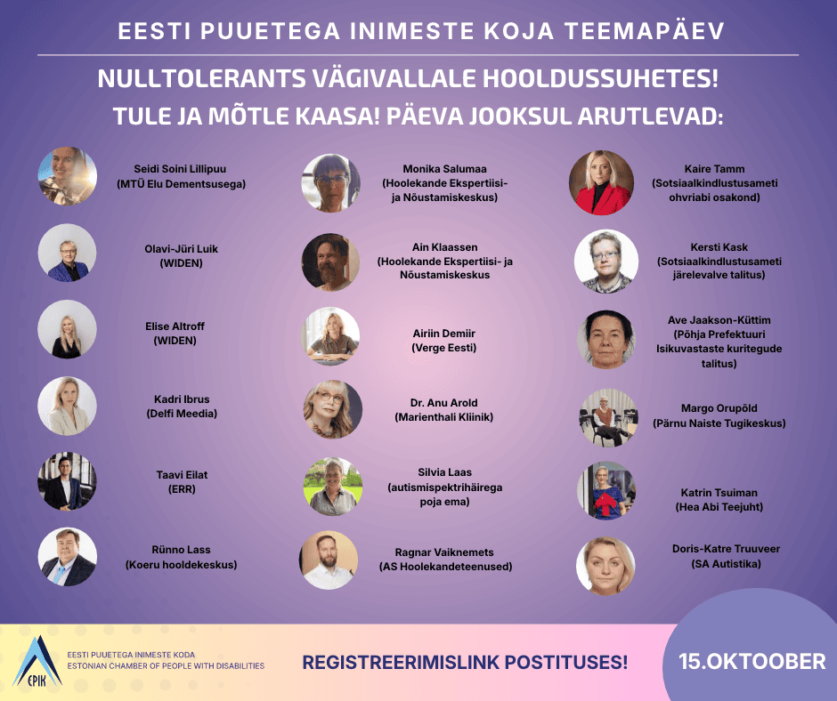 Teemapäev Nulltolerants vägivallale hooldussuhetes