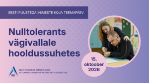 Nulltolerants vägivallale hooldussuhetes konverents 2026